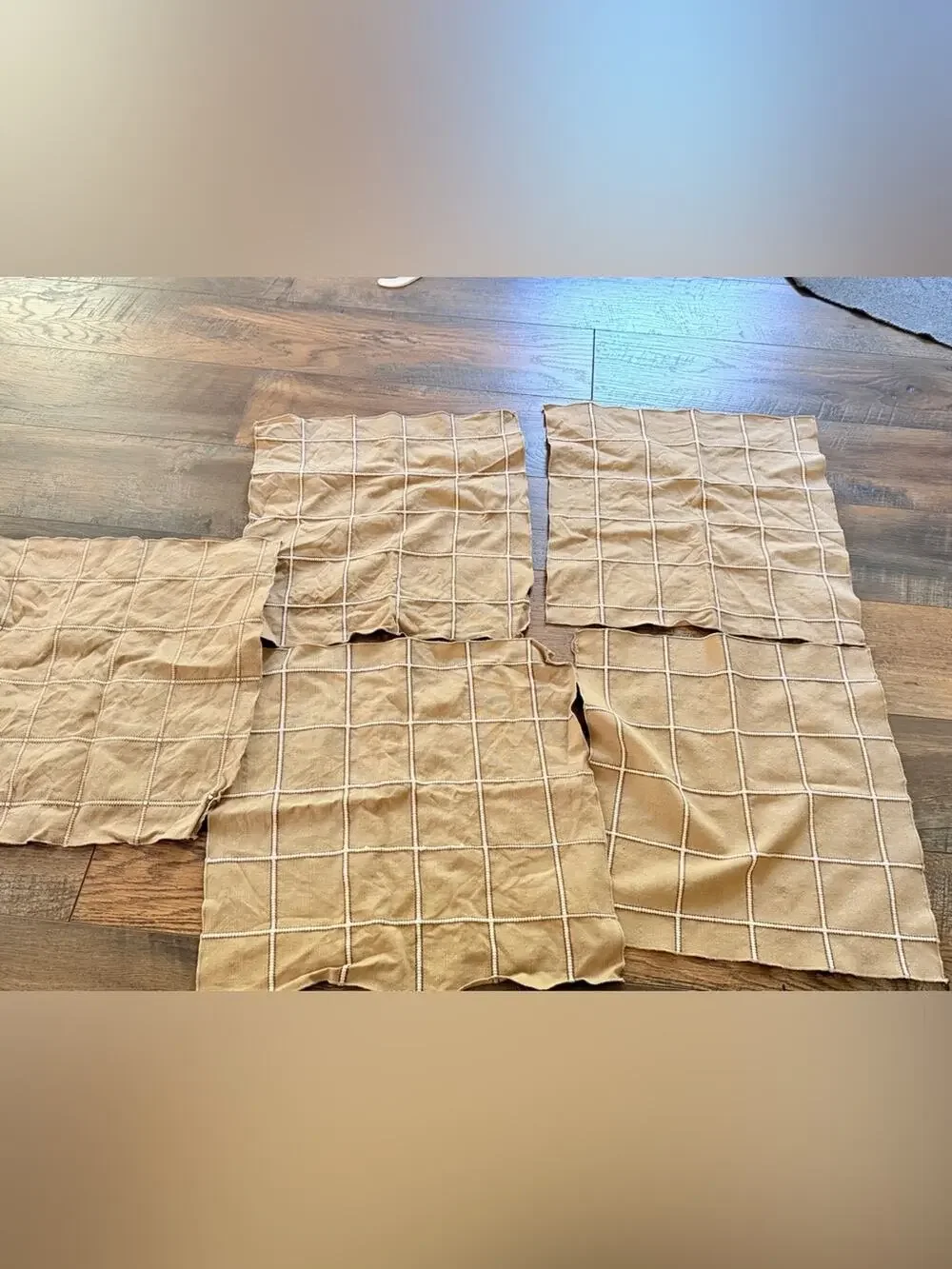 Vintage Cloth Cotton Napkins  - Set of 5 - farmhouse cottagecore country